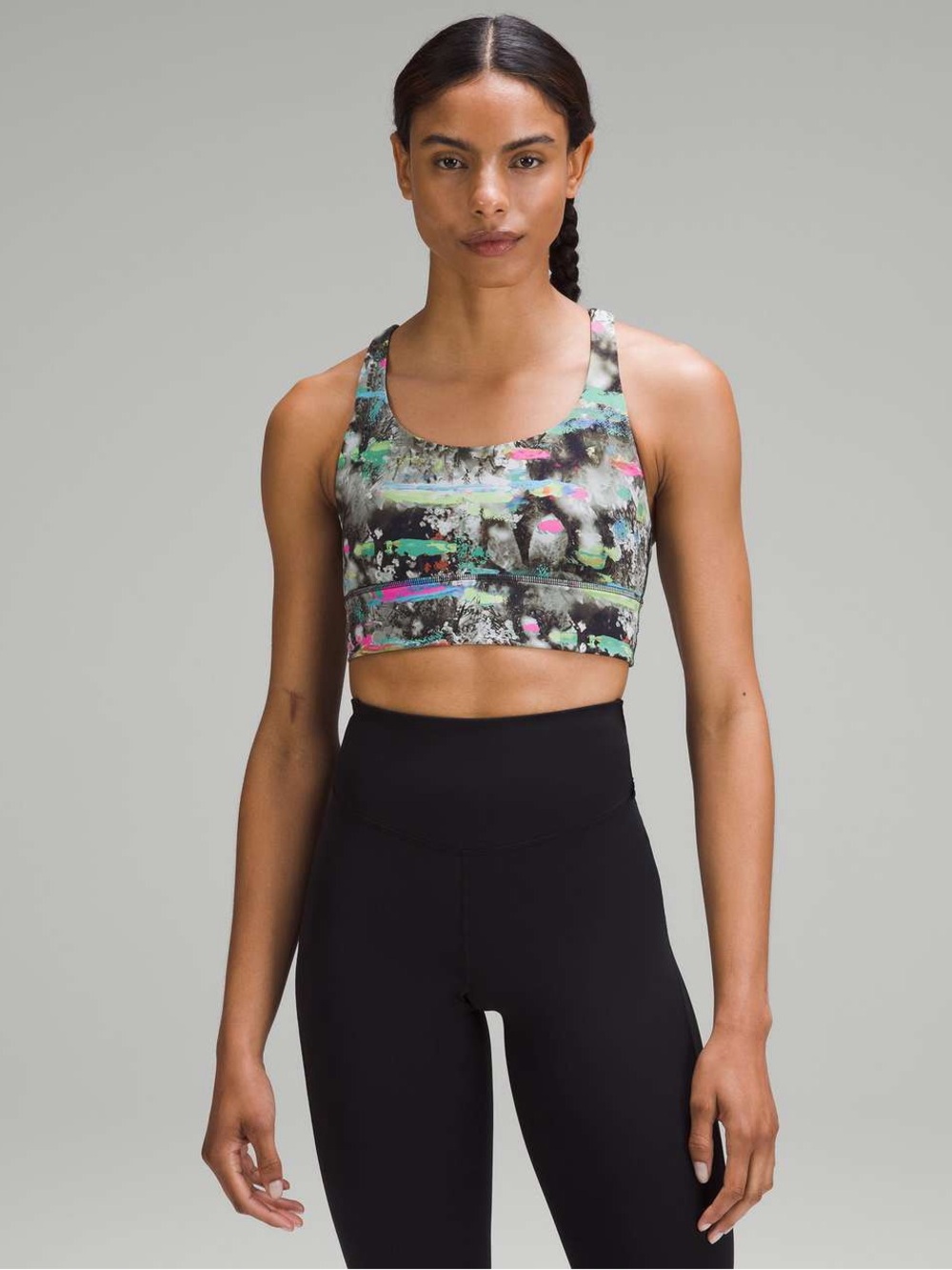 lululemon Energy Longline Bra, Medium Support, B–D Cup (NWOT) Paint Drift